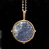 Pozłacany naszyjnik z lapis lazuli