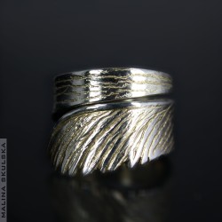 Srebrny pierścionek - klon japoński