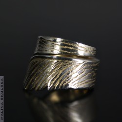 Srebrny pierścionek - klon japoński