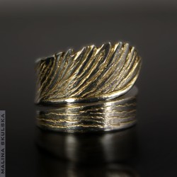 Srebrny pierścionek - klon japoński